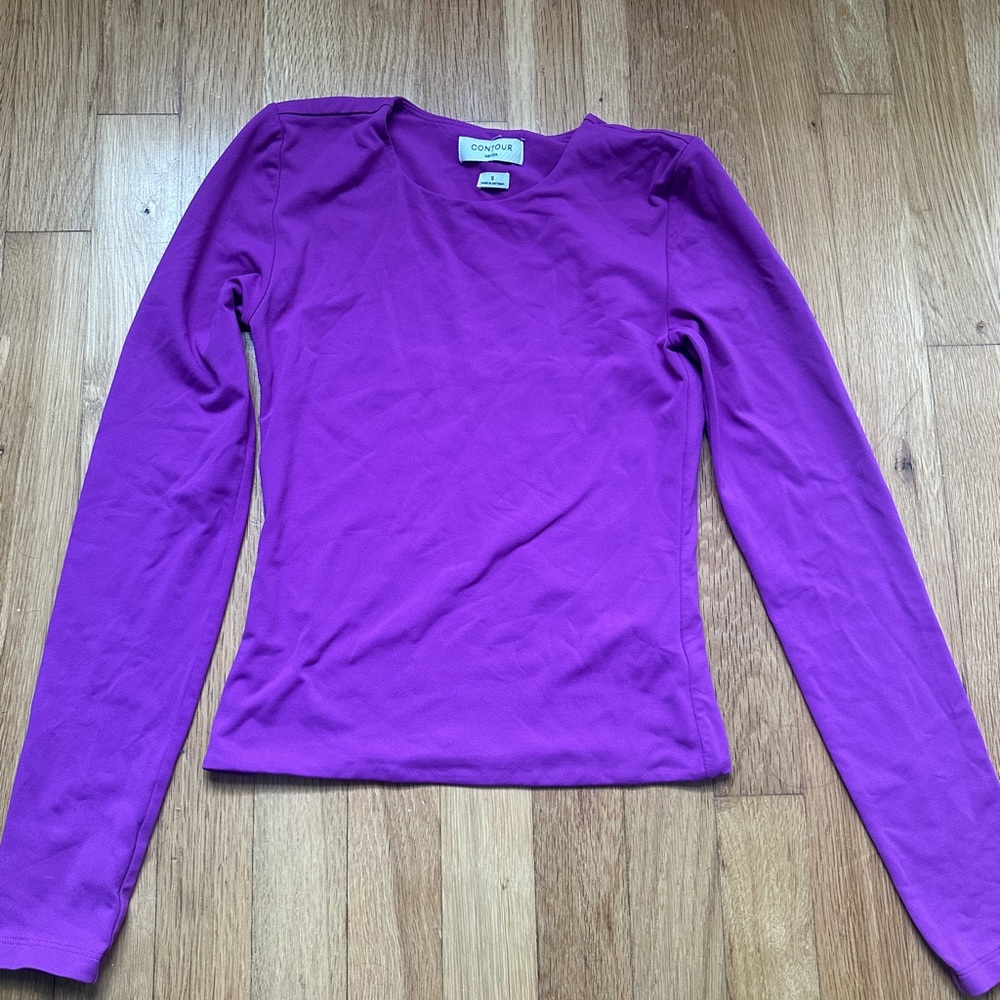 Aritzia Fitted Purple Long Sleeve Tee